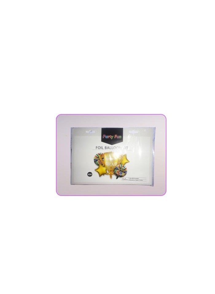 بارتي فن احباط بالون تهانينا 5 قطع / بطاقة - Image 2