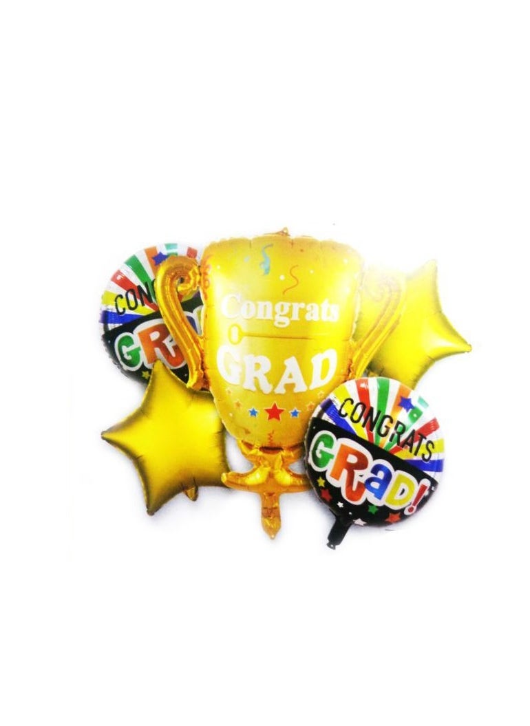 بارتي فن احباط بالون تهانينا 5 قطع / بطاقة - Image 1