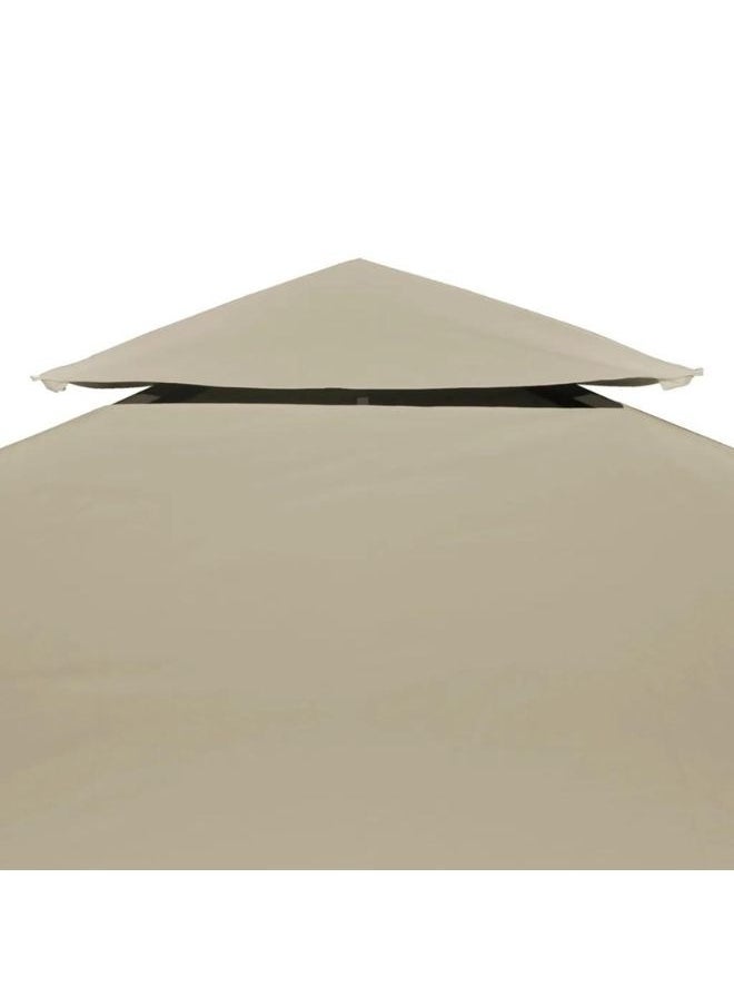 vidaxl Gazebo Cover Canopy Replacement 310 g / mBeige 3 x 3 m  - Image 2