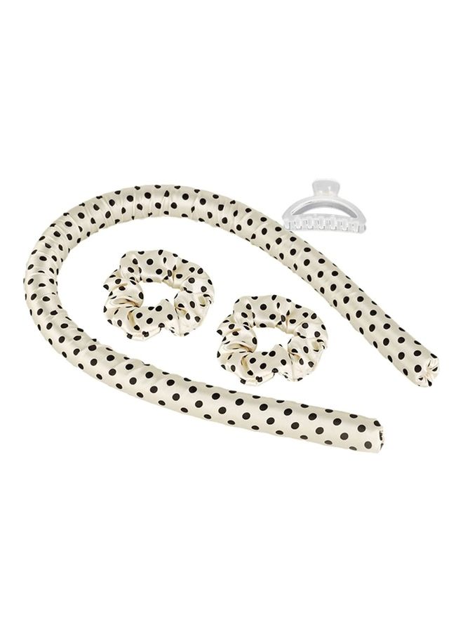 NIBEMINENT Heatless Curling Rod Headband Curler Set White/Black - Image 1