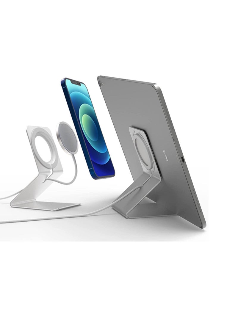 TYCOM Phone stand for Mag-Safe Desk Mount, Aluminum Desktop Phone Stand Holder Dock for iPhone 12 13/iPhone 12 13 Pro/iPhone 12 13 Pro Max/iPhone 12 13 Mini (Z Shape)  - Image 1