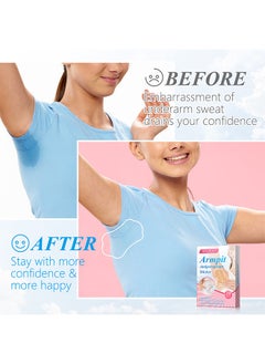 Sefudun 28 Pieces Disposable Invisible Armpit Antiperspirant Sticker, Underarm Sweat Pads For Men And Women, For Absorbent Deodorant Prevention Sticker, Suitable For Sweaty, Oily And Daily Use  - Image 3