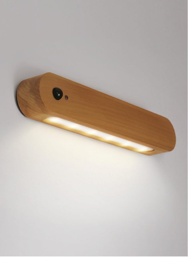 LED Motion Sensor Night Light Battery Operated Wall Light-USB Rechargeable Magnetic Light with Warm White Light for Kids Room Bathroom Cabinet Closet Hallway - Image 1