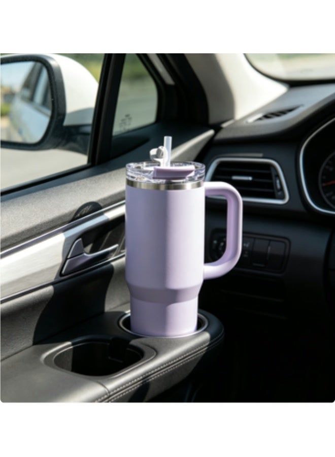 Stainless Steel Straw Insulated and Cooling Cup, Large Capacity Water Cup, Student Giant Cup, Men's and Women's Coffee Cup, Exceptionally Outstanding - Image 4