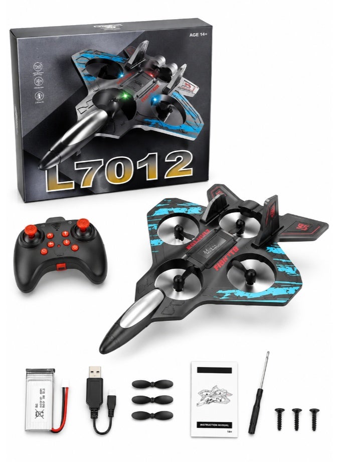 DAT L7012 Quadcopter Drone – 15-20 Min Flight, 360° Flip, Altitude Hold, One-Key Takeoff/Land – Remote Control Toy for Kids & Adults (Upgraded Model)