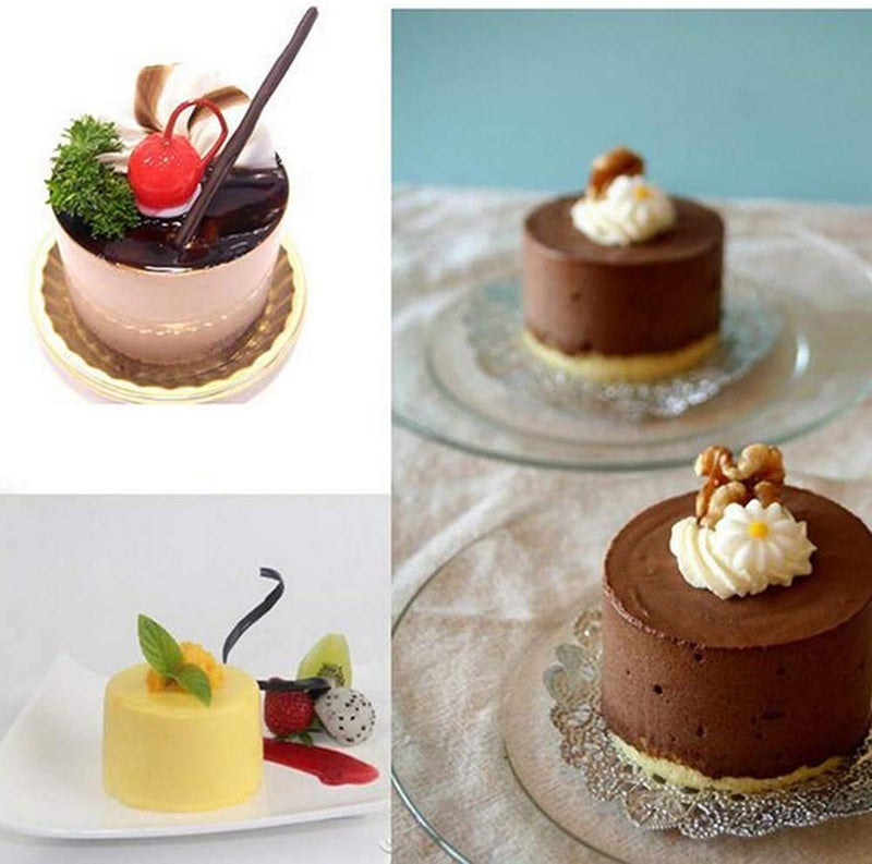 OCPO KITCHEN Tall Cylinder Silicone Molds for Mousse Cake, 3D Silicone Baking Mold for Brownie French Dessert Pastry Ice Cream Cake Decoration Mold, Cylinder Shape (8-cavity) - Image 5