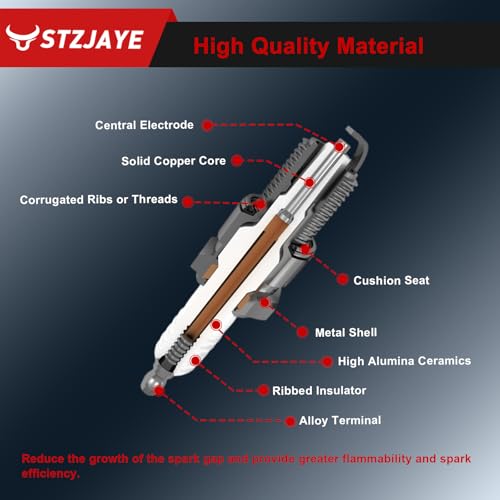 STZJAYE Double Iridium Spark Plugs 9029 Compatible with Nissan For Altima 2007-2013, for Rogue 2008-2013, for Sentra 2007-2019, for Versa 2007-2012, for Cube 2009-2014, for NV200 2013-2021 4Pack - Image 4