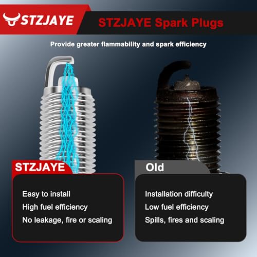 STZJAYE Double Iridium Spark Plugs 9029 Compatible with Nissan For Altima 2007-2013, for Rogue 2008-2013, for Sentra 2007-2019, for Versa 2007-2012, for Cube 2009-2014, for NV200 2013-2021 4Pack - Image 5