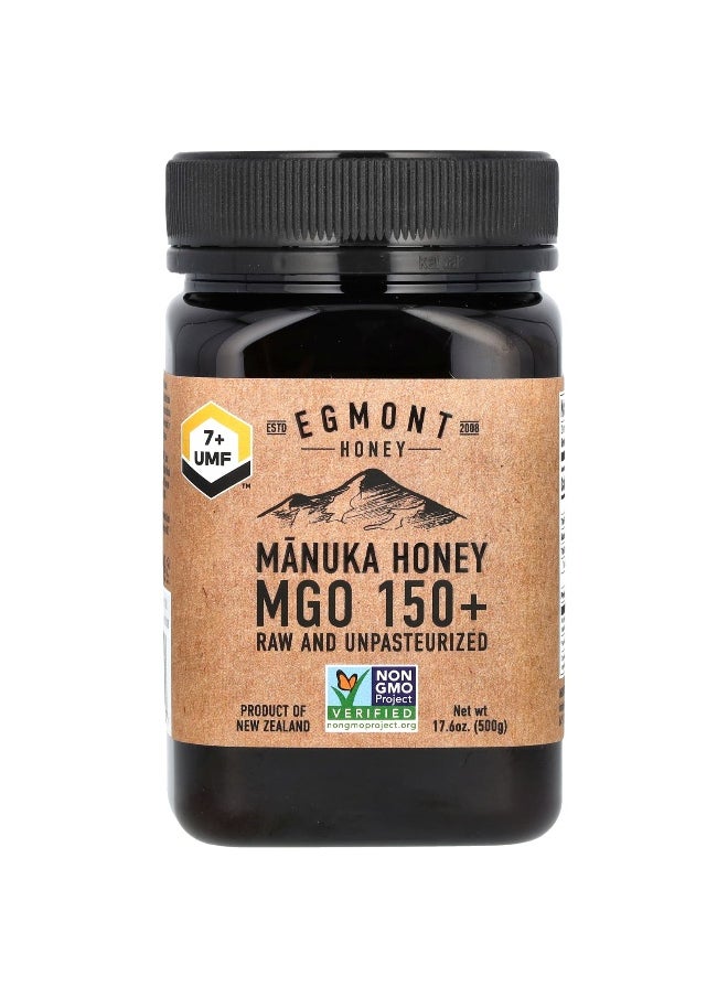 EGMONT HONEY Egmont Honey, Manuka Honey, Raw And Unpasteurized, UMF 7+, MGO 150+, 17.6 oz (500 g)  - Image 1