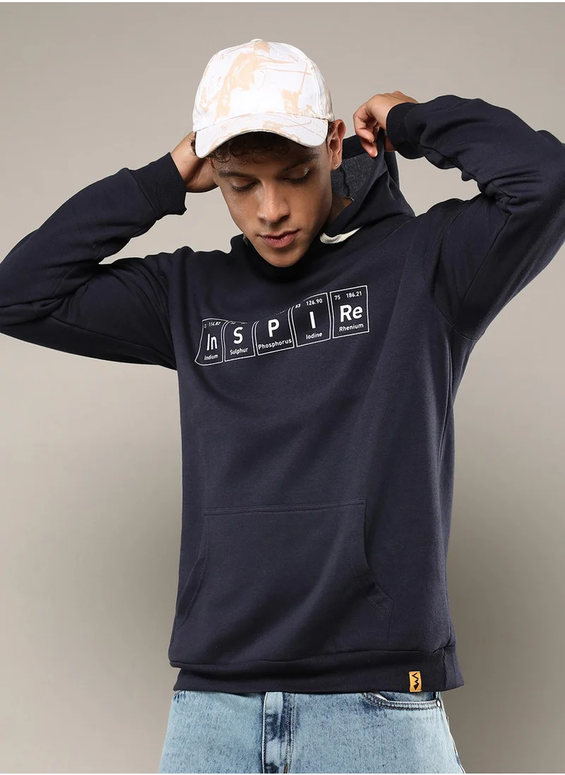 كامبوس سوترا Men's Black Inspire Hoodie With Kangaroo Pocket