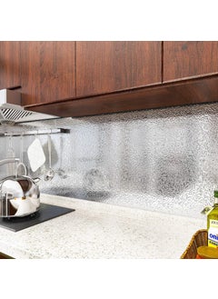 Devigo Self Adhesive Kitchen Countertop Foil Silver Countertop Foil Aluminum Foil  - Image 3