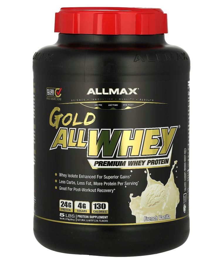 Allmax GOLD ALLWHEY® Premium Whey Protein French Vanilla 5 lbs (2.27 kg)