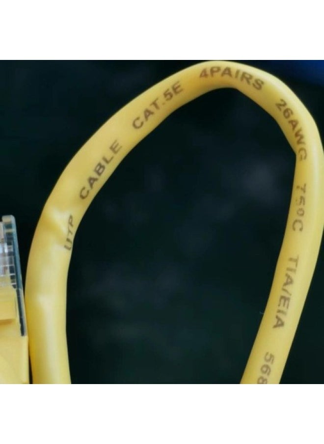 Generic Direct 2.3m Core Yellow Network Cable Non-shielded Jumper-Color:Yellow-Cord Length:1.5m  - Image 3