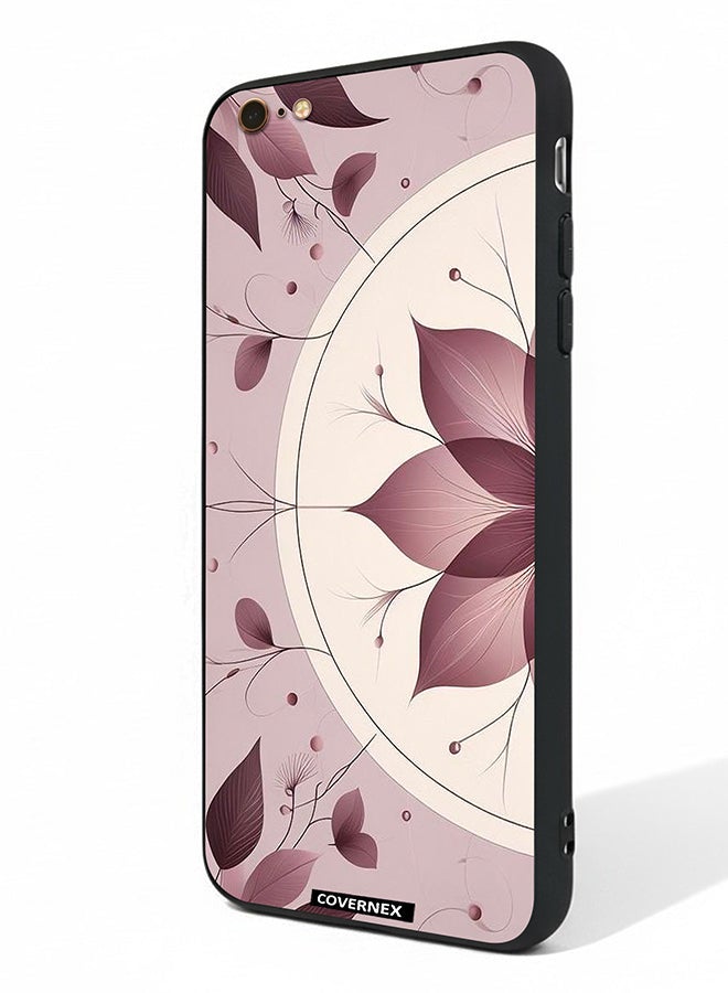 Covernex Apple iPhone 6 Plus Protective Case Cover Printed Featuring Abstract Lotus Leaf - Image 1