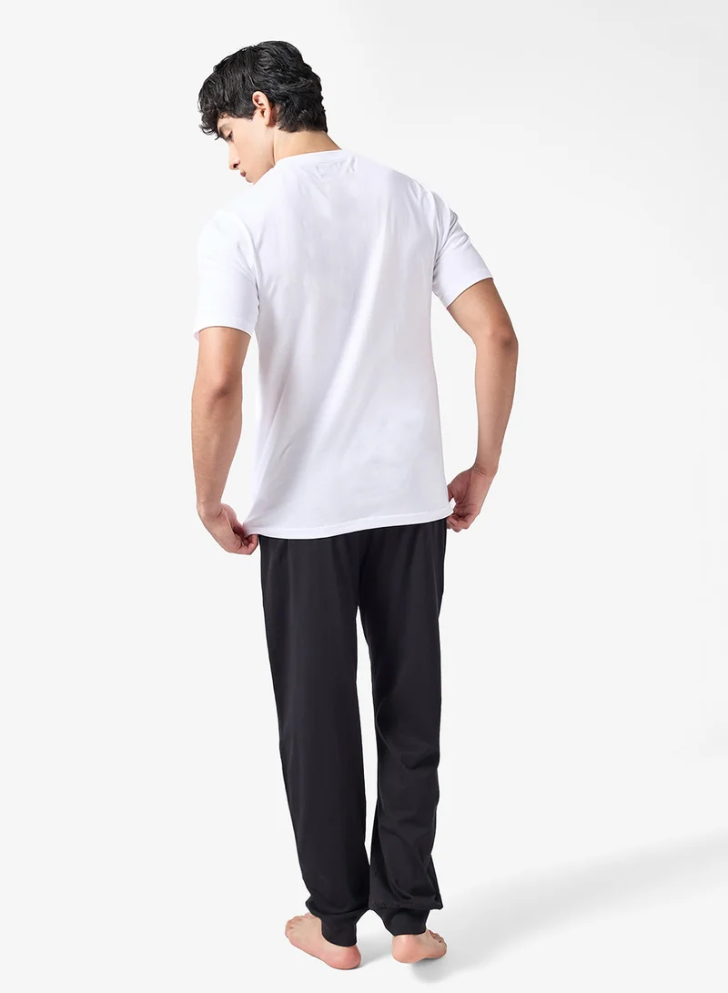 روبرت وود طقم بيجامة قميص وبنطلون