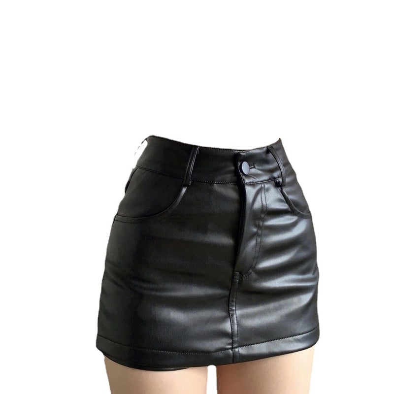 Generic High Waist Slimming Skirt 2024 Autumn Brown - Image 3