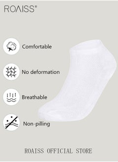 roaiss 5 Pairs Disposable Compressed Socks for Women and Men Portable Throwaway Cotton Short Socks Sweat Absorbent and Breathable Ankle Sock for Sports Business or Travel  - Image 3