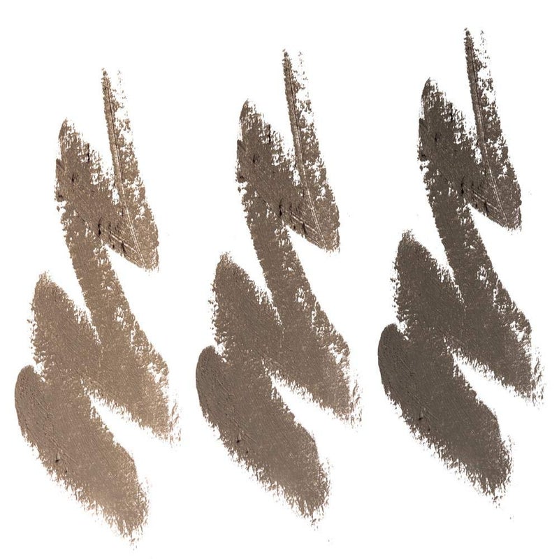 BaeBlu Cruelty Free Retractable Eyebrow Crayon, Vegan Non-Toxic Long Wear Brow Definer With Brush, Deep Taupe Pen - Image 2