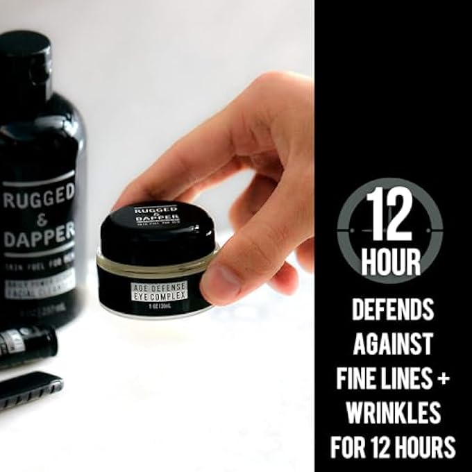 RUGGED & DAPPER - Eye Cream for Men- 1 oz- Powerful Anti Aging Gel Complex- Combats Wrinkles, Dark Circles & Visible Fatigue- Advanced Natural & Organic Ingredients Revives & Defends Entire Face - Image 3