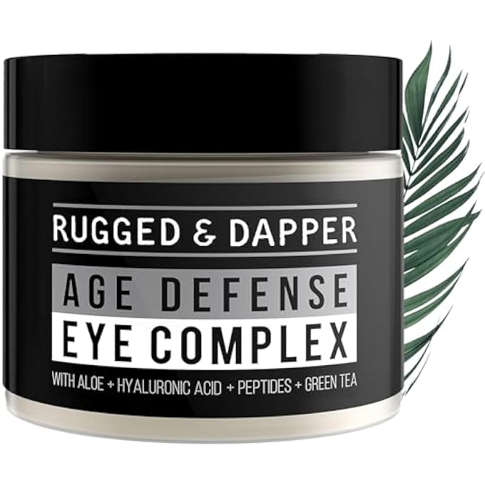 RUGGED & DAPPER - Eye Cream for Men- 1 oz- Powerful Anti Aging Gel Complex- Combats Wrinkles, Dark Circles & Visible Fatigue- Advanced Natural & Organic Ingredients Revives & Defends Entire Face - Image 1