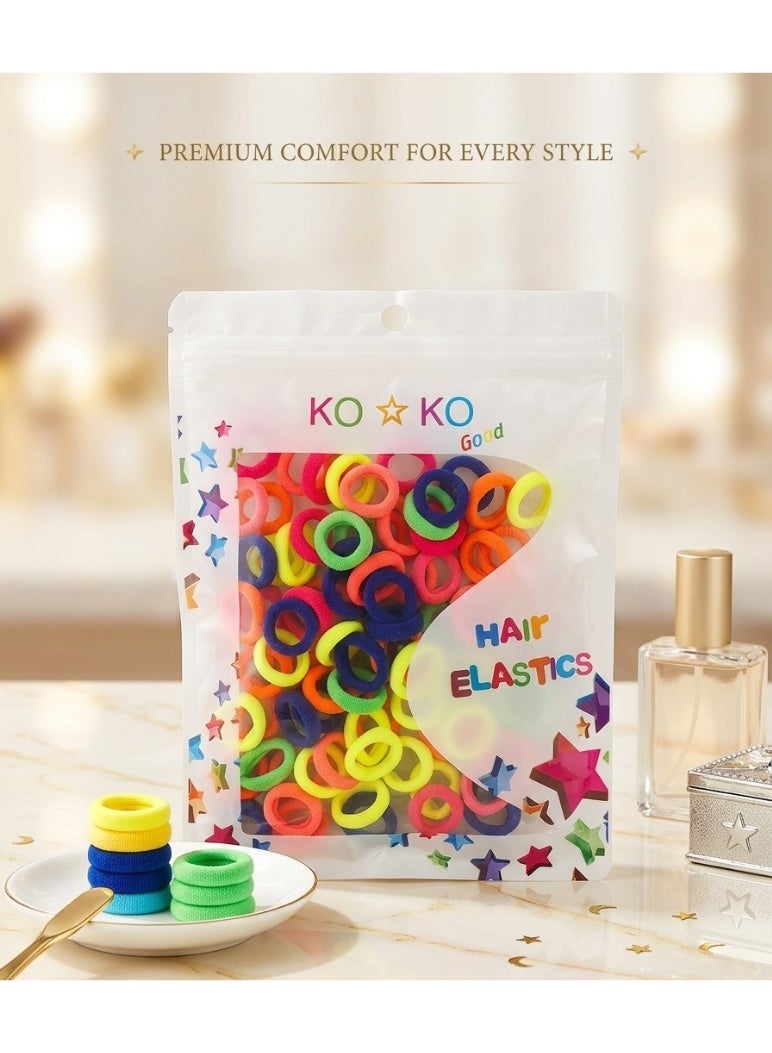 1 Jumbo Bag Pack, Very Large Quantity, High Quality, Flexible Elastic Hair Clips for Girls and Children, Large Quantity and High Quality