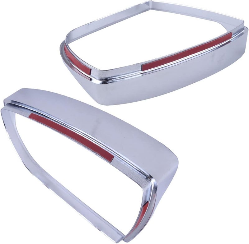 Wivplex Chrome Plated Side Mirror Rain Guard Covers - Image 3