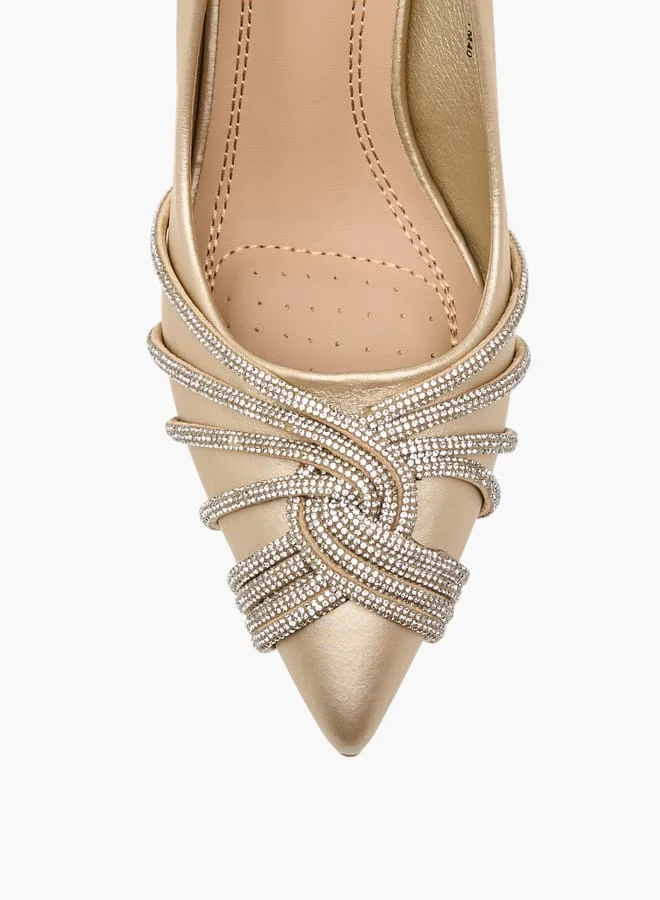 فلورا بيلا من شو إكسبرس Women Embellished Slip-On Pumps with Stiletto Heels