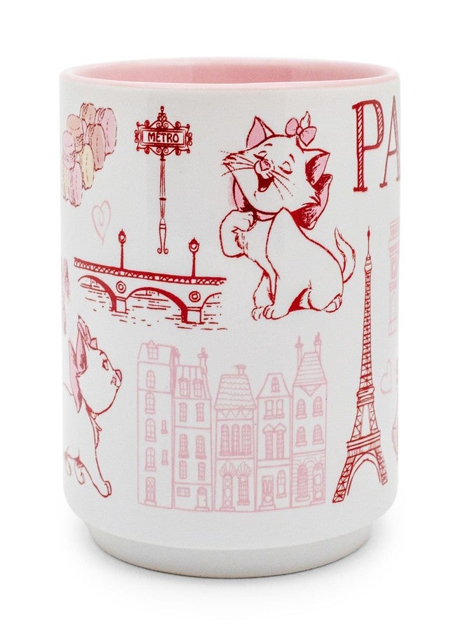 Silver Buffalo Disney The Aristocats Marie Pink Icons Ceramic Coffee Mug | Cup For Espresso, Tea | Holds 13 Ounces - Image 2