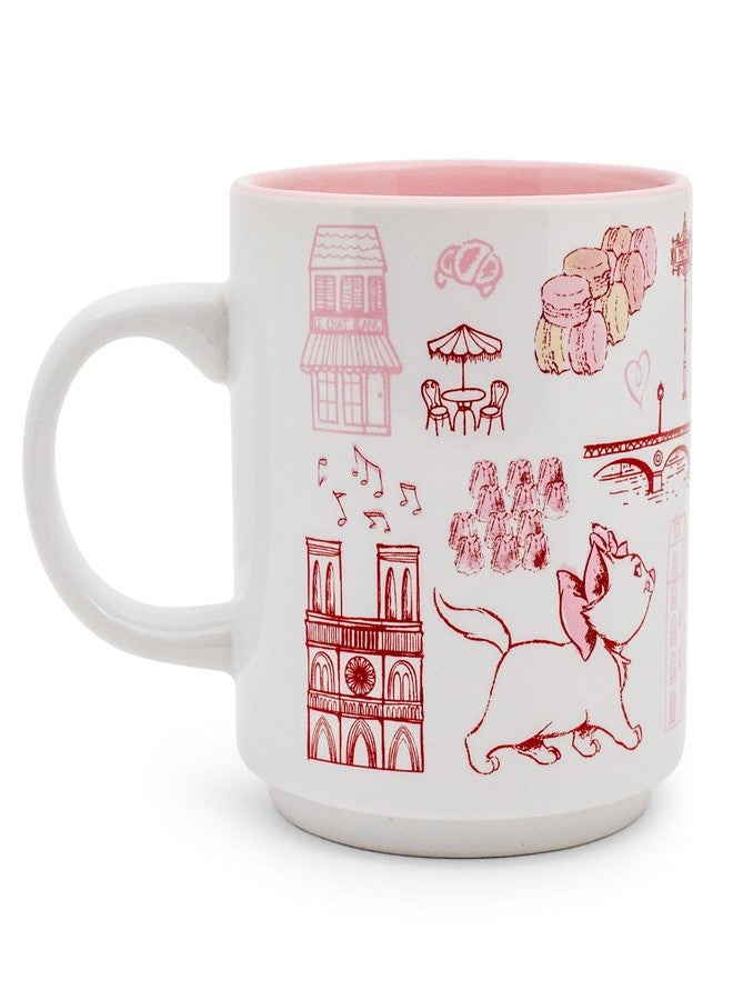 Silver Buffalo Disney The Aristocats Marie Pink Icons Ceramic Coffee Mug | Cup For Espresso, Tea | Holds 13 Ounces - Image 3