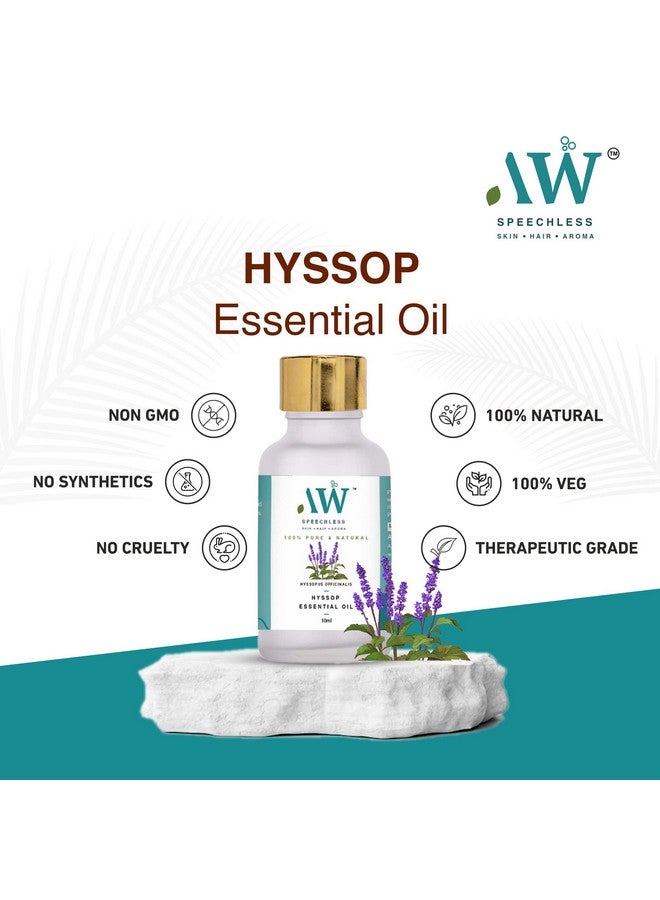 AW_Speechless - Hyssop (Hyssopus Officinalis) Essential Oil - 10ml I THERAPEUTIC GRADE I - Image 2