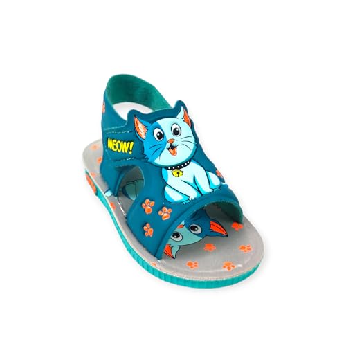 Coolz Kids Chu-Chu Sound Musical Sandals C-06 for Baby Boys and Girls Age 1-3 Years (Sea Green, UK Footwear Size System, Toddler, Age, Medium, 18 Months) - Image 1