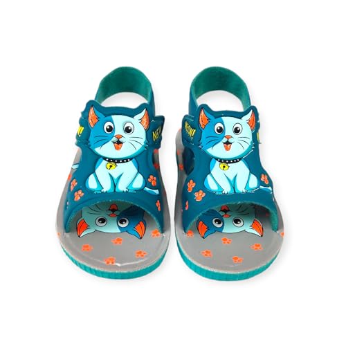 Coolz Kids Chu-Chu Sound Musical Sandals C-06 for Baby Boys and Girls Age 1-3 Years (Sea Green, UK Footwear Size System, Toddler, Age, Medium, 18 Months) - Image 2