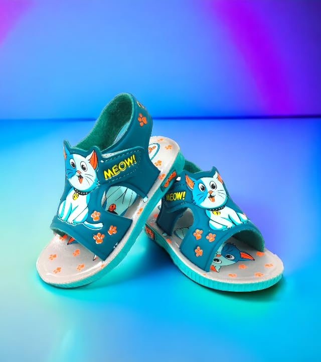 Coolz Kids Chu-Chu Sound Musical Sandals C-06 for Baby Boys and Girls Age 1-3 Years (Sea Green, UK Footwear Size System, Toddler, Age, Medium, 18 Months) - Image 4