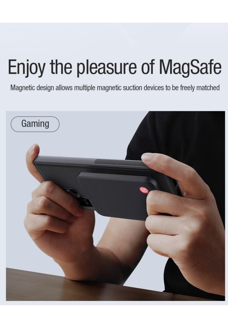 Nillkin Super Frosted Shield Pro Magnetic Series Cover Case Designed For Samsung Galaxy S23 Ultra - Black - Image 2