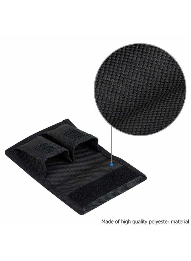 JJC Camera Battery Pouch Holder Case for 2 PCS Sony NP-F550 NP-FW50 NP-FZ100 NP-BX1 Canon LP-E6 LP-E8 LP-E10 LP-E12 LP-E17 Fuji NP-W126 Nikon EN-EL14 EN-EL15 with Zipped Pocket to Store SD TF XQD CF Cards  - Image 5
