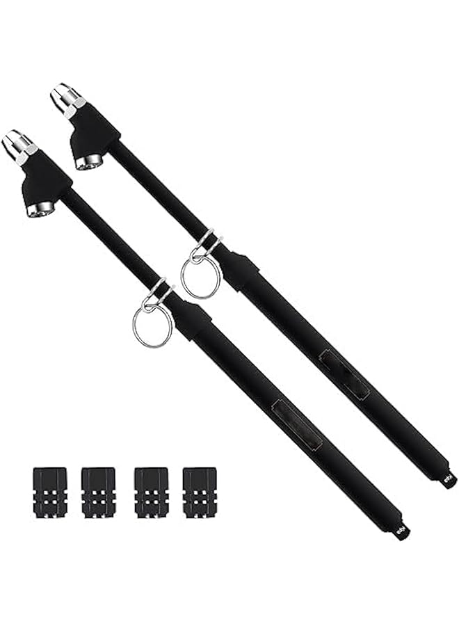 KASTWAVE Heavy Duty Tire Pressure Gauge, Straight-On Dual Head Air Pressure Gauge, 10-150Psi 100-1000Kpa Tire Air Gauge, Non-Slip Handle And Extended Tube For Semi Truck Car Rv Van（2 Pack） - Image 1