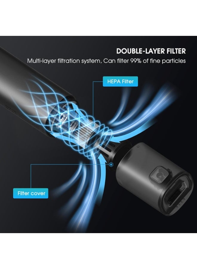 فسجو VSGO Micro High V-EB02-S1 Car Blow Suction Treasure Vacuum Cleaner خزان غاز عالي الضغط ومضخة قابلة للنفخ - Image 3