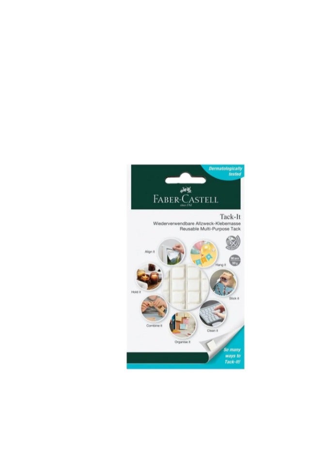 FABER-CASTELL REUsable Multi Purpose Adhesive Tack It 50gm White PACK OF 2 - Image 1