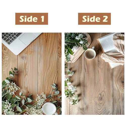 HomeArt Sheet 2 in 1 Product Photography Backdrop 3D Flat Lay Tabletop Double-Sided 20x29 Photo Background PVC Wrinkle Free for Small Products Food Cosmetics Shooot (Pack of 1, FL - 003) - Image 2