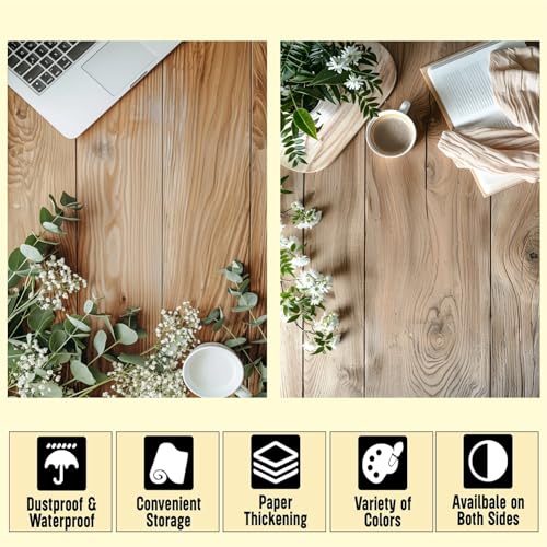 HomeArt Sheet 2 in 1 Product Photography Backdrop 3D Flat Lay Tabletop Double-Sided 20x29 Photo Background PVC Wrinkle Free for Small Products Food Cosmetics Shooot (Pack of 1, FL - 003) - Image 3