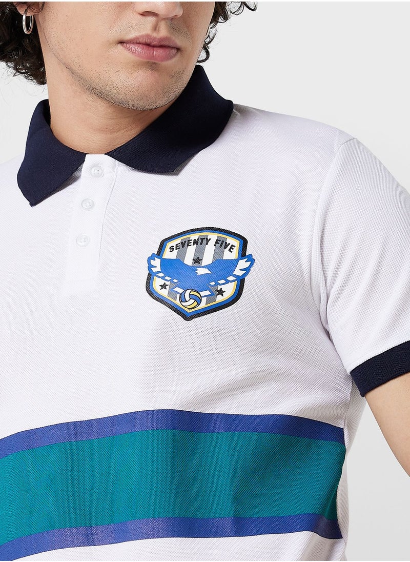 Seventy Five Varsity Polo W. Patch  - Image 3