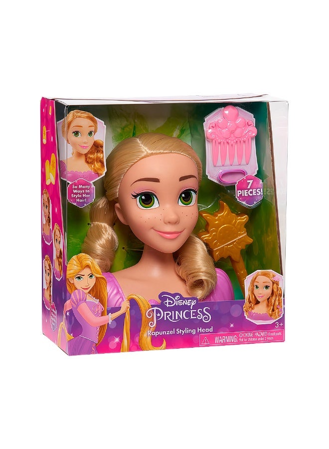 Disney Princess Disney Princess Rapunzel Styling Head Play Kit Doll Playset 7 Pieces - Image 2