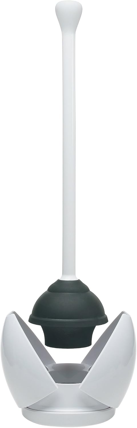 OXO Good Grips Hideaway Toilet Plunger & Canister Set - Image 1