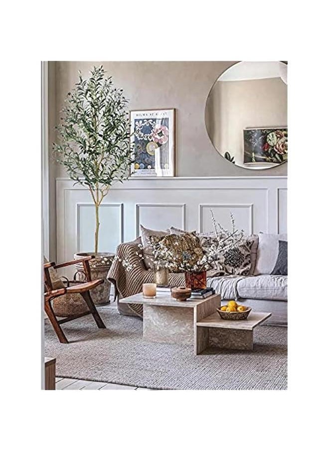 KHAJUL 150CM Artificial Olive Tree with Planter Large Faux Branches and Olive for Modern Home, Office, Living Room, Floor Decor Indoor  - Image 4