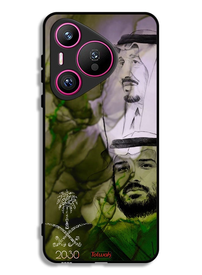 Tolwak Huawei Pura 70 Protective Case Cover King Salman And Crown Prince Muhammad Art Poster - Image 1