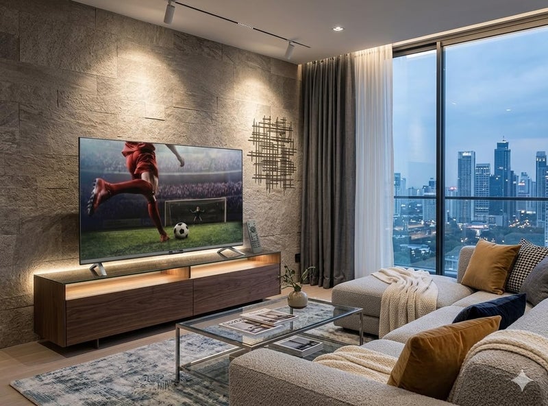 تلفزيون DORASAT 43 بوصة ذكي بتقنية LED بدقة Full HD، نظام تشغيل Android، DVB-T2/S2، باللون الرمادي الداكن، مع حامل حائط مجاني DST43F - Image 3