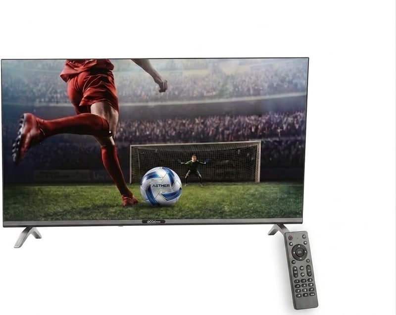 تلفزيون DORASAT 43 بوصة ذكي بتقنية LED بدقة Full HD، نظام تشغيل Android، DVB-T2/S2، باللون الرمادي الداكن، مع حامل حائط مجاني DST43F - Image 1