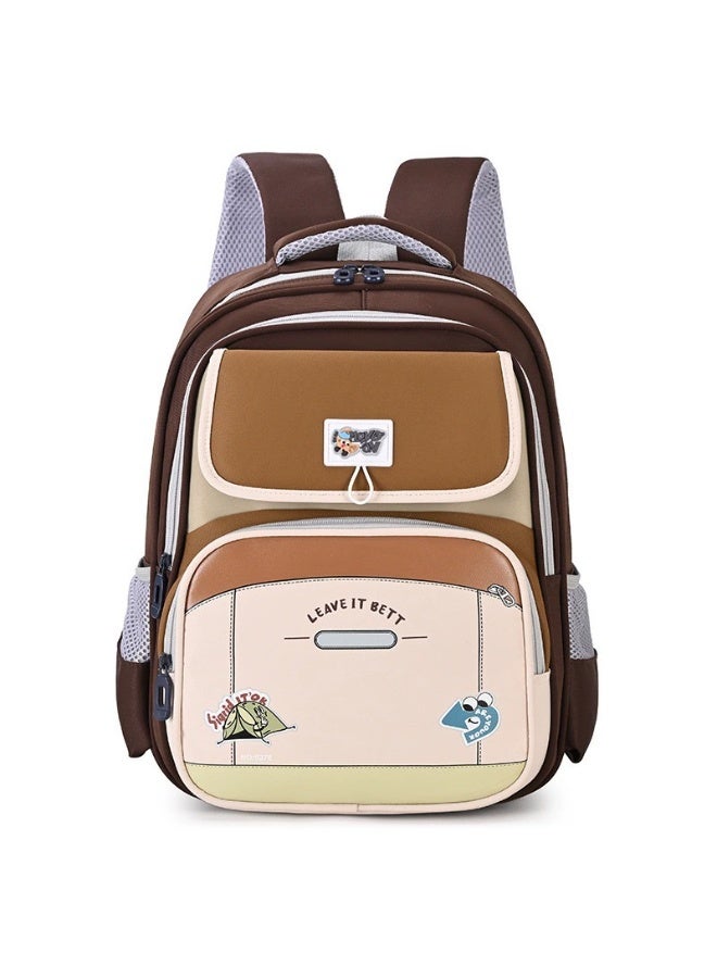 Kids School Backpack Grades 1-3, Large Capacity Waterproof Ergonomic Lightweight Bag - Image 1