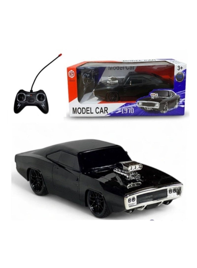1:12 scale remote control model car, toy car, suitable for ages 3 and up, black - Image 2