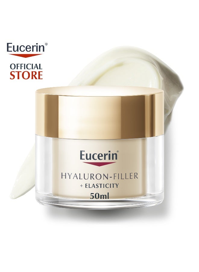 Eucerin Hyaluron Filler + Elasticity Anti-Aging Face Day Cream With Hyaluronic Acid And Collagen Spf 15 Clear 50ml - Image 1
